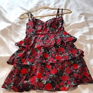 by & by Woman's Sleeveless Floral Fit + Flare Dress, Size: XS, NWT